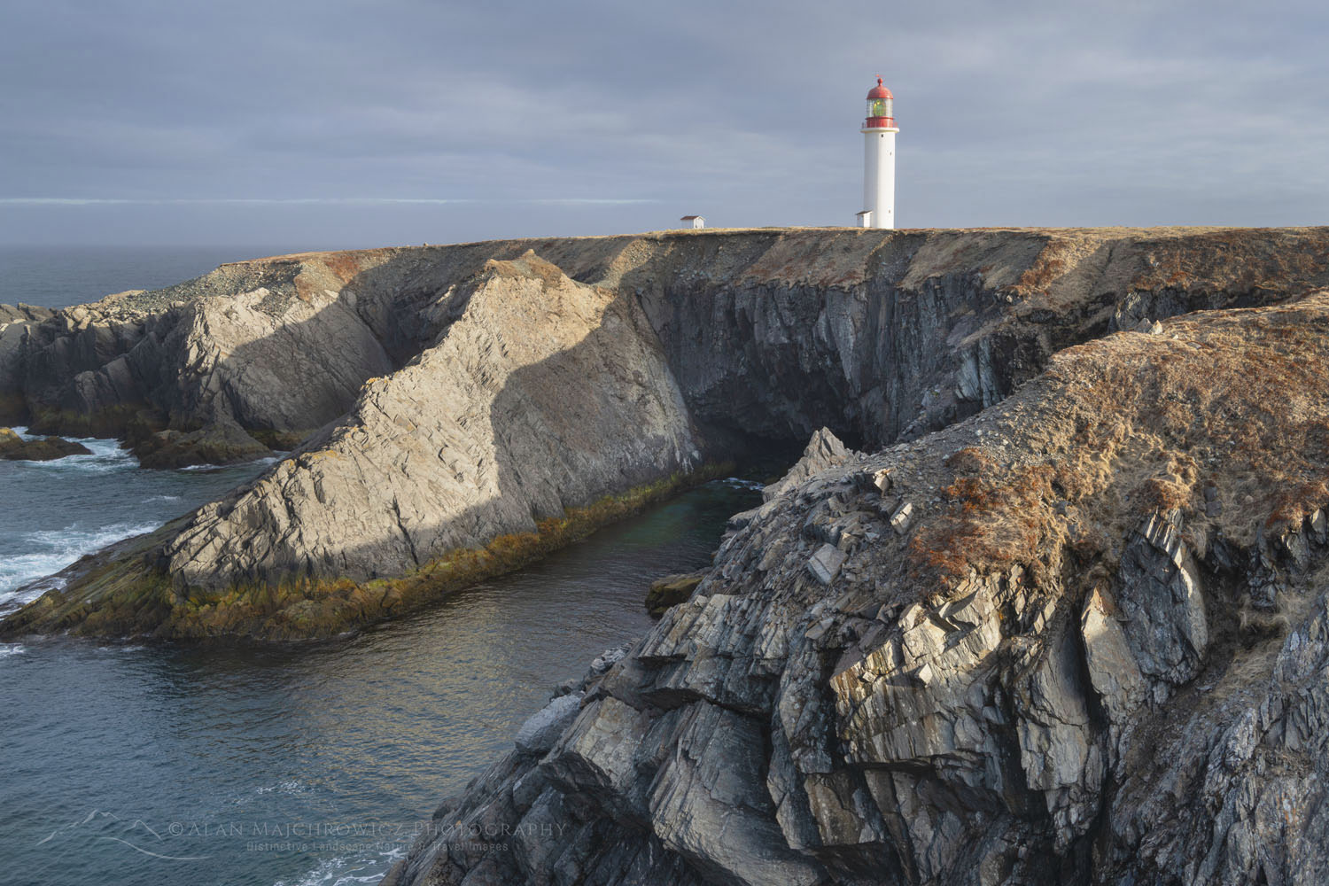 Cape Race Lighthouse on the southern end of the Avalon Peninsula. Newfoundland and Labrador Canada #80586