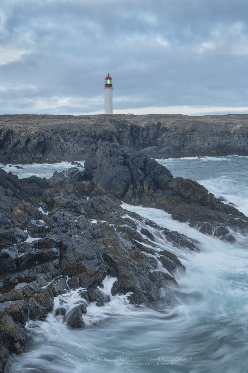 Cape Race Lighthouse on the southern end of the Avalon Peninsula. Newfoundland and Labrador Canada #80595