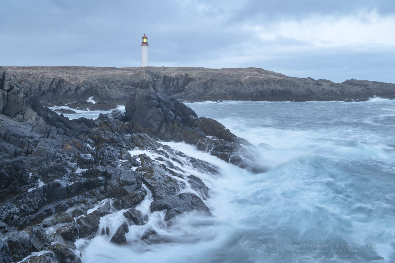 Cape Race Lighthouse on the southern end of the Avalon Peninsula. Newfoundland and Labrador Canada #80599