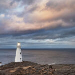 One of two lighthouses at Cape Spear Lighthouse National Historic Site in St. John's, Newfoundland and Labrador, Canada #79487