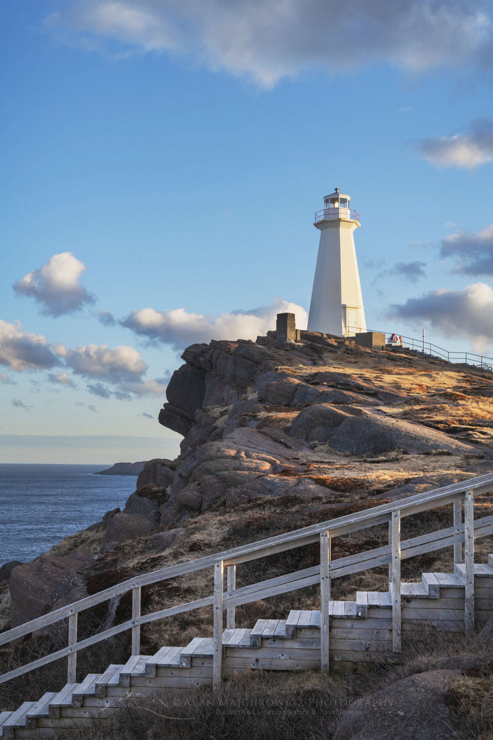 Stairway below Cape Spear Lighthouse. Cape Spear Lighthouse National Historic Site in St. John's, Newfoundland and Labrador, Canada #79521