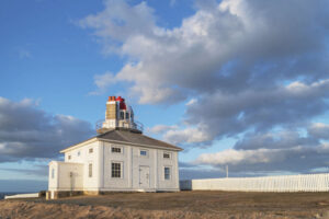 One of two lighthouses at Cape Spear Lighthouse National Historic Site in St. John's, Newfoundland and Labrador, Canada #79534