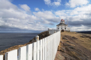 White fence at Cape Spear Lighthouse National Historic Site in St. John's, Newfoundland and Labrador, Canada #79461