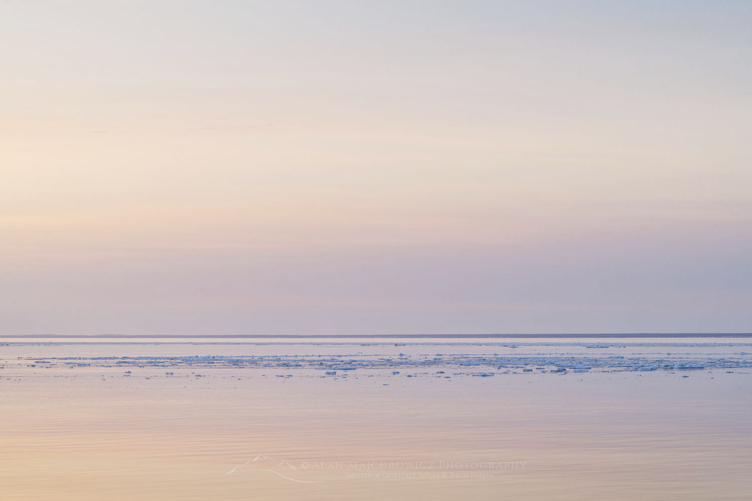 Pack ice in the Strait of Belle Isle along the south coast of Labrador. Newfoundland and Labrador Canada #80324
