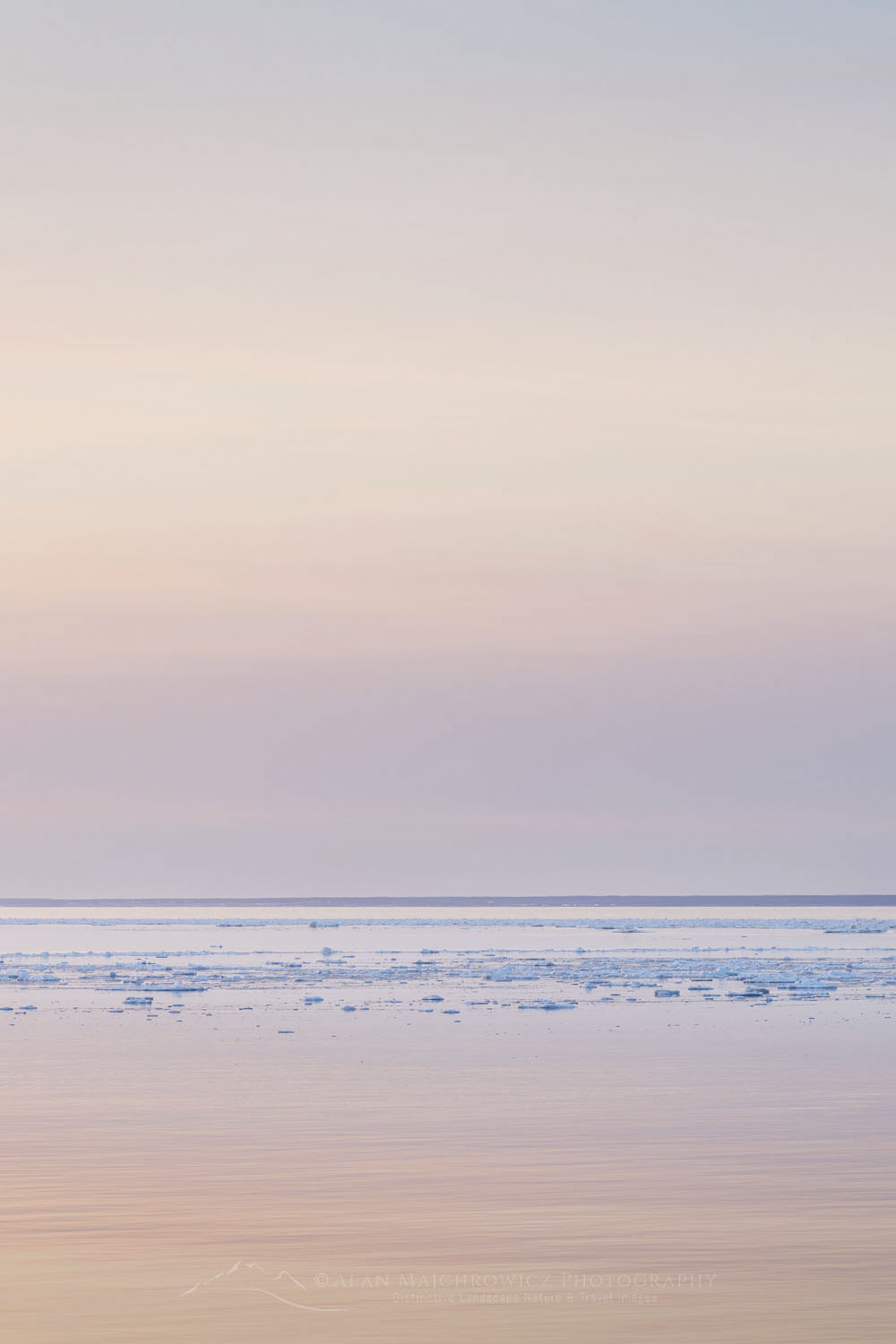 Pack ice in the Strait of Belle Isle along the south coast of Labrador. Newfoundland and Labrador Canada #80324b