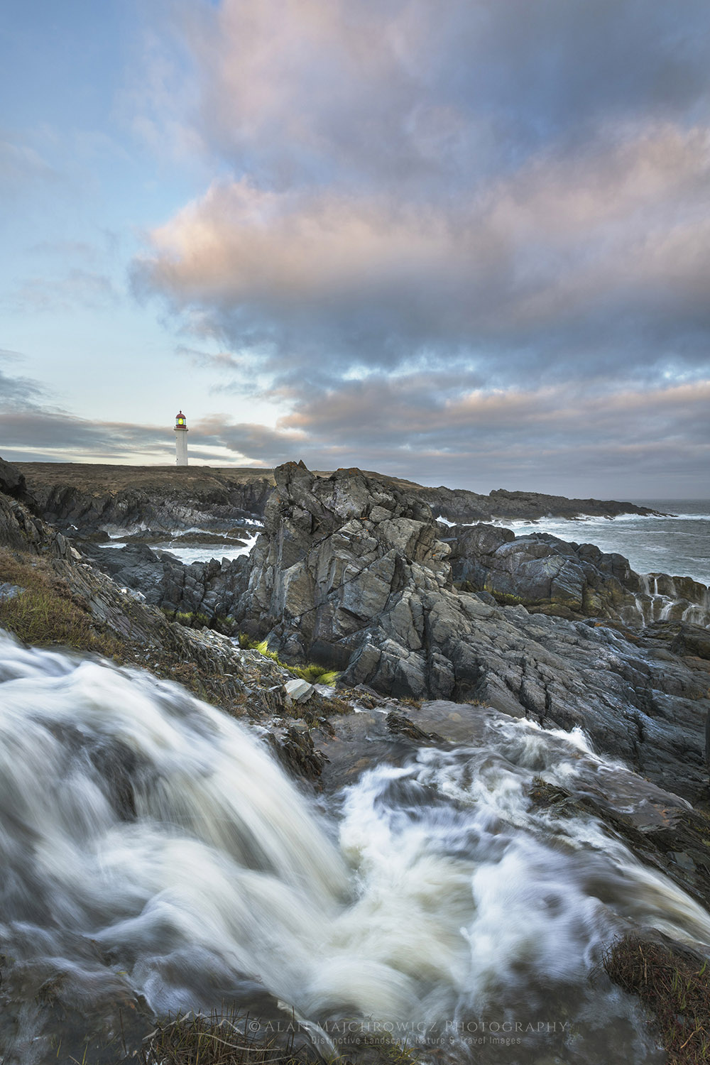 Cape Race Lighthouse on the southern end of the Avalon Peninsula. Newfoundland and Labrador Canada #80593