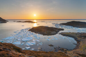 Fogo Island sunset from East Tickle, Newfoundland and Labrador Canada #80143