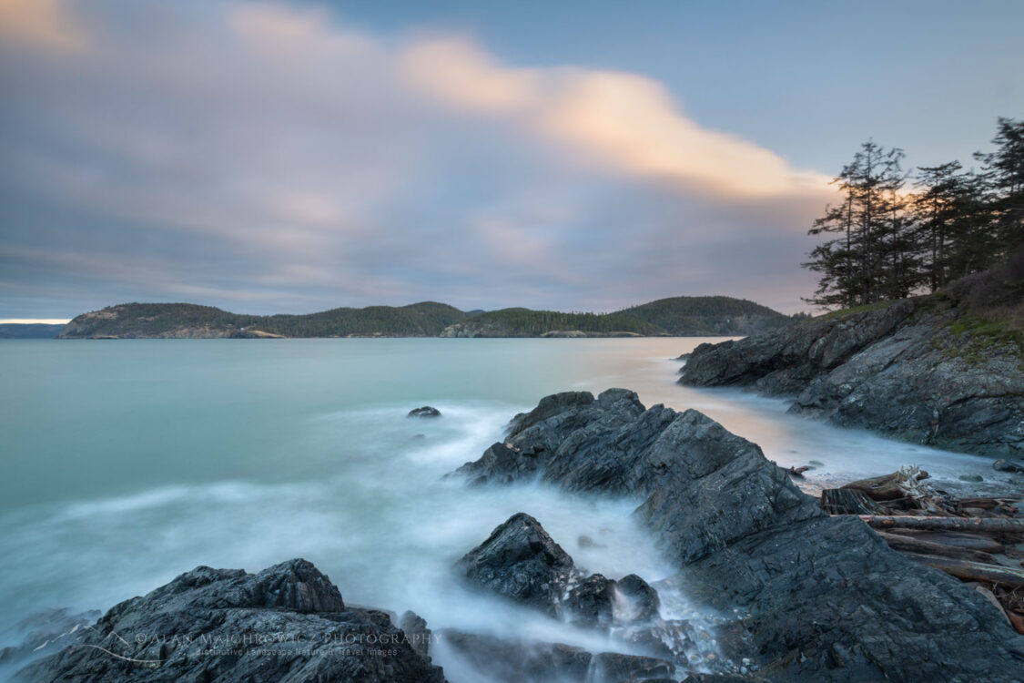 Sunrise clouds over Deception Pass, Deception Pass State Park, Washington #78950