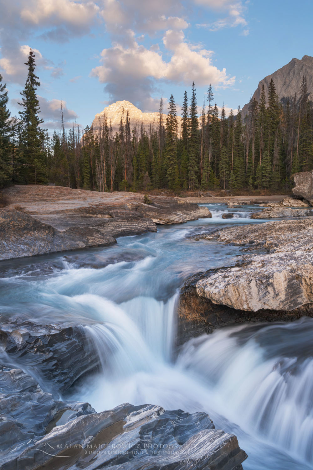 Natural Bridge Waterfall Yoho National Park - Alan Majchrowicz Photography