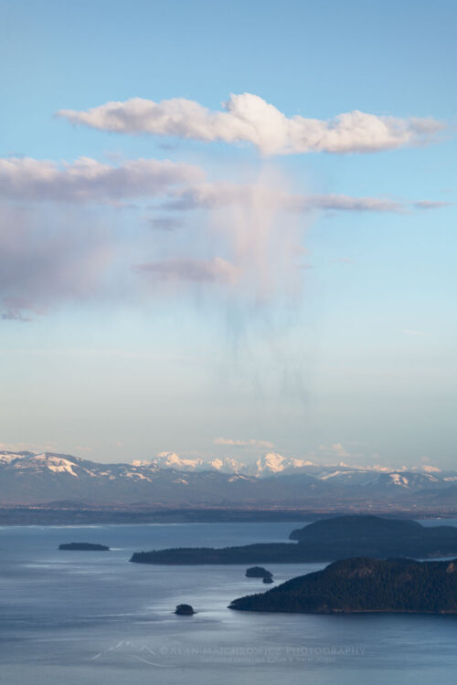View of North Cascades and San Juan Islands from Mount Constitution on Orcas Island. Washington #79097