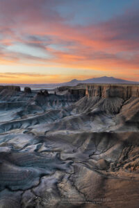 Dramatic view of the Upper Blue Hills Badlands from Skyline Rim. Caineville Desert, Utah #85002