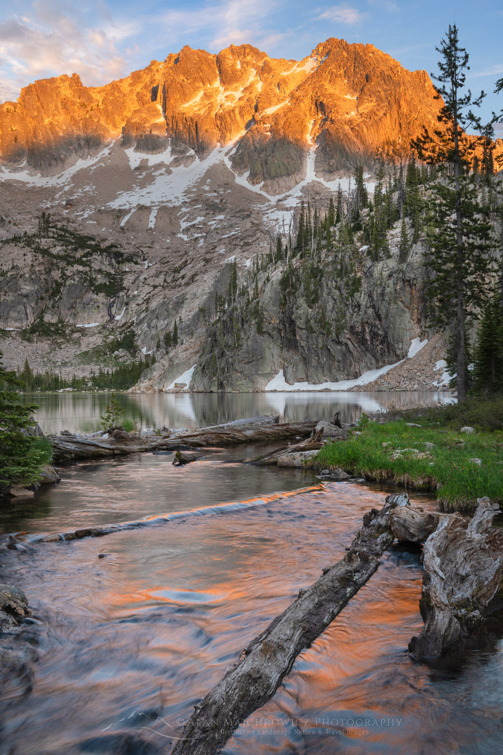 Upper Cramer Lake. Sawtooth Wilderness, Idaho #83642