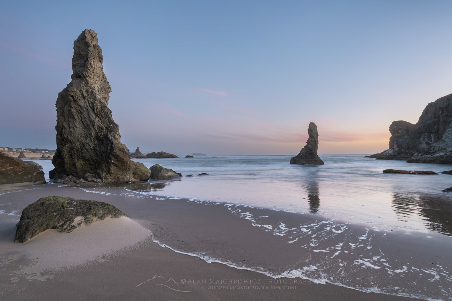 Twilight over Bandon Beach. Bandon Oregon #82674