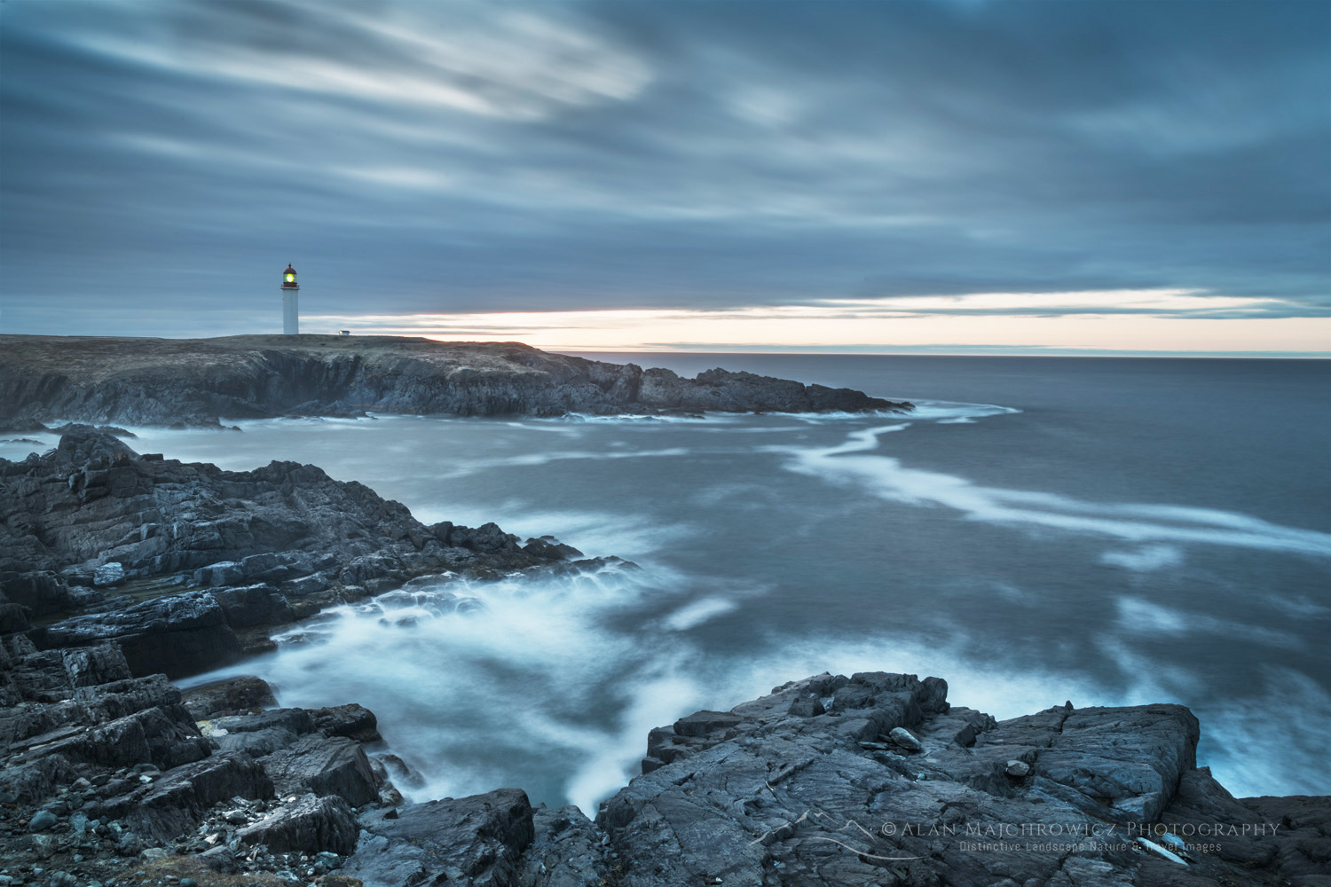 Cape Race Lighthouse on the southern end of the Avalon Peninsula. Newfoundland and Labrador Canada #80605
