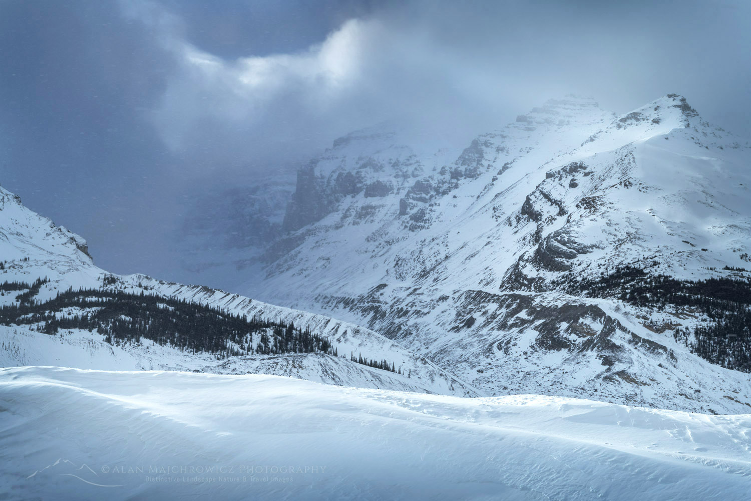 Columbia Icefields in winter Jasper National Park Alberta Canada #82265