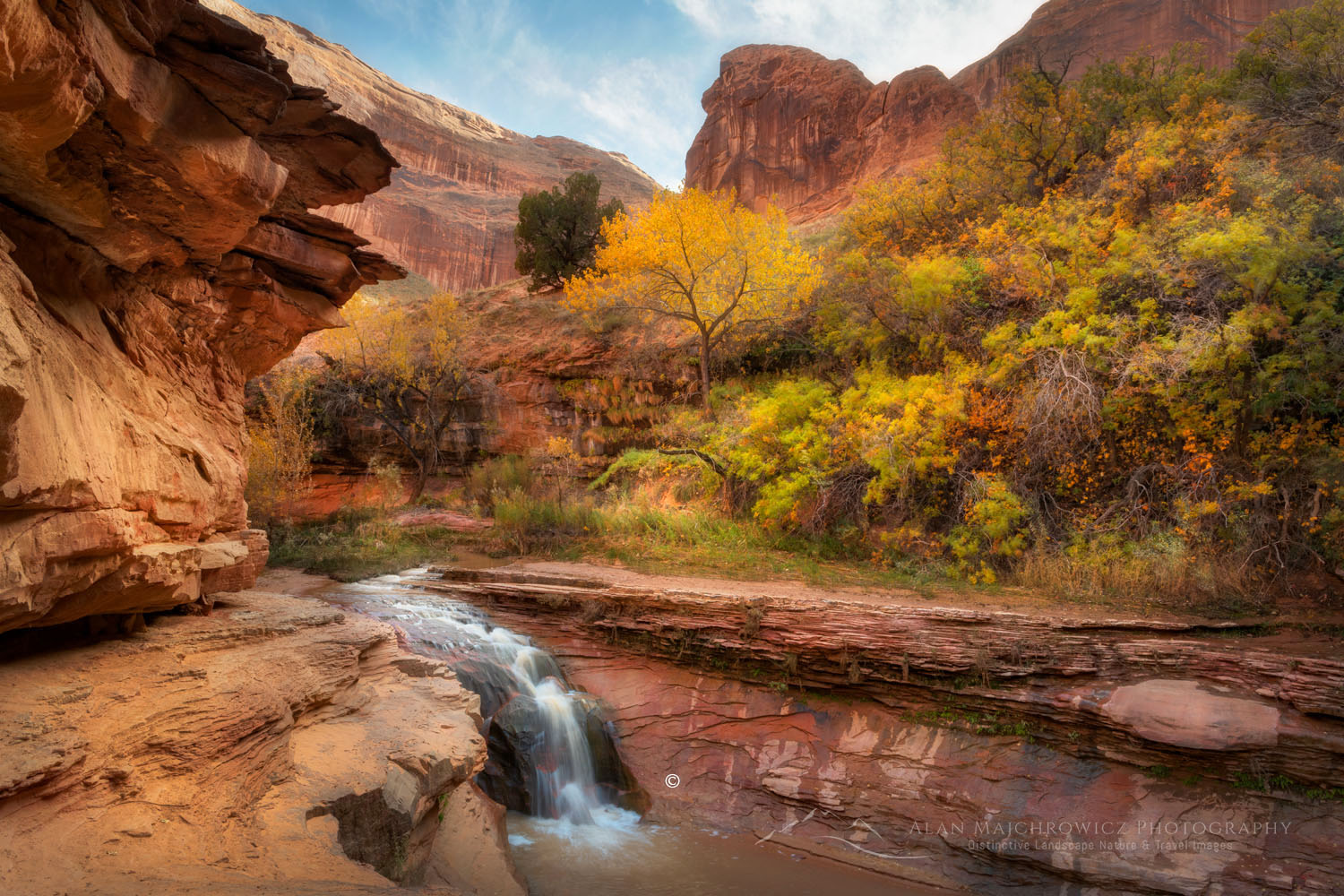Waterfall in Coyote Gulch Glen Canyon National Recreation Area Utah #76158