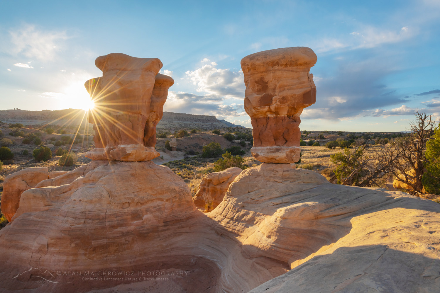 Sunset over sandstone hoodoos. Devils Garden Grand Staircase-Escalante National Monument #84643