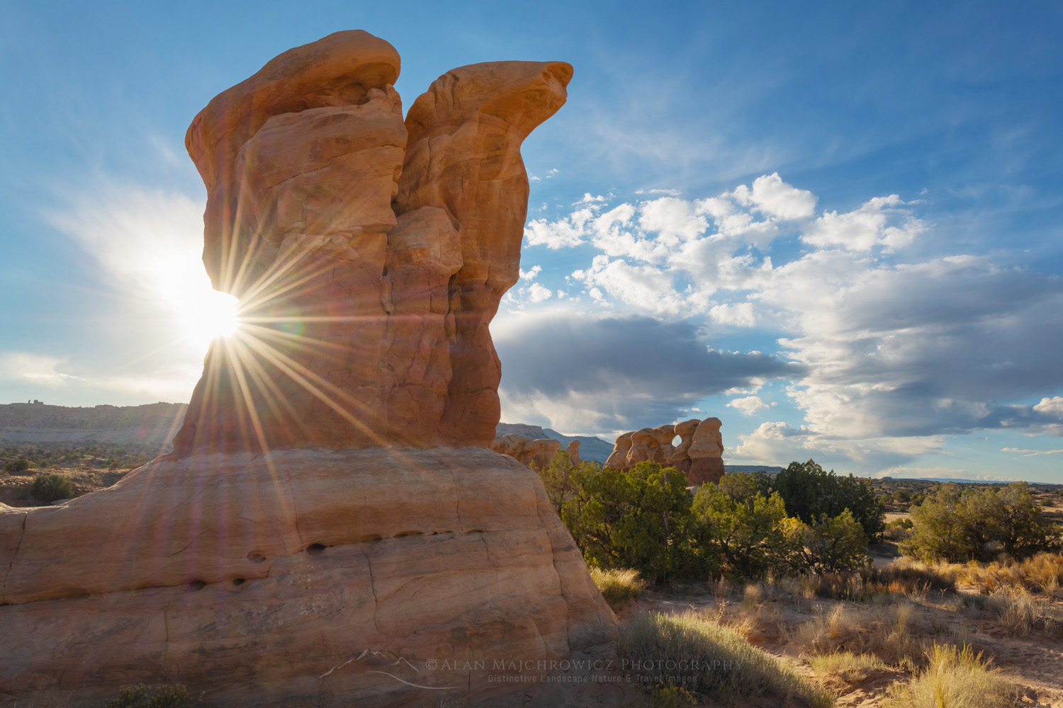 Sunset over sandstone hoodoos. Devils Garden Grand Staircase-Escalante National Monument #84626