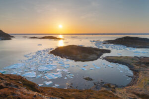 Fogo Island sunset from East Tickle, Newfoundland and Labrador Canada #80143