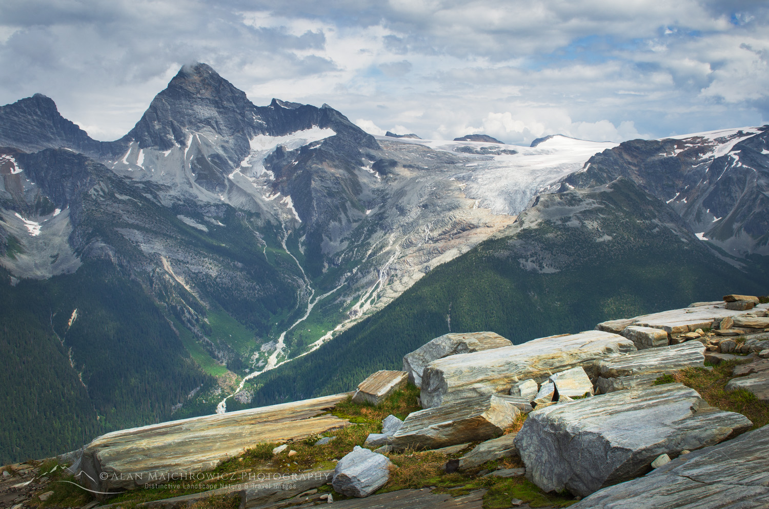 Mount Sir Donald and seen from Abbott Ridge. Selkirk Mountains Glacier National Park British Columbia #62838