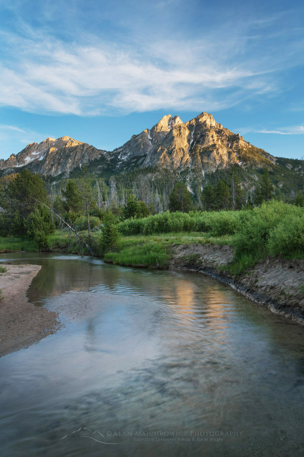 McGown Peak and Stanley Lake Creek Sawtooth Mountains Idaho #83503