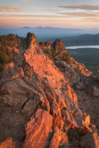 Dramatic sunrise sky over Paulina Lake and the Cascade Range seen from Paulina Peak overlook. Newberry National Volcanic Monument, Oregon #84082 Dramatic sunrise sky over Paulina Lake and the Cascade Range seen from Paulina Peak overlook. Newberry National Volcanic Monument, Oregon #84082