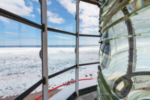 View from top of Point Amour Lighthouse Provincial Historic Site on the south coast of Labrador, Newfoundland and Labrador Canada #80238