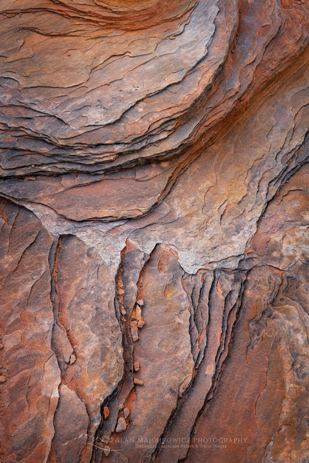 Closeup of patterns in sandstone. Glen Canyon National Recreation Area, Utah #85111