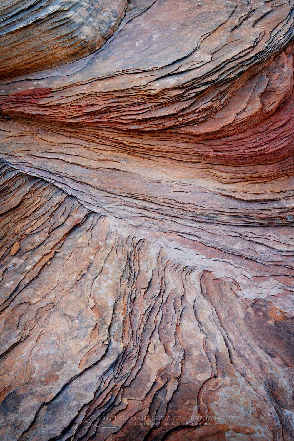 Closeup of patterns in sandstone. Glen Canyon National Recreation Area, Utah#85114