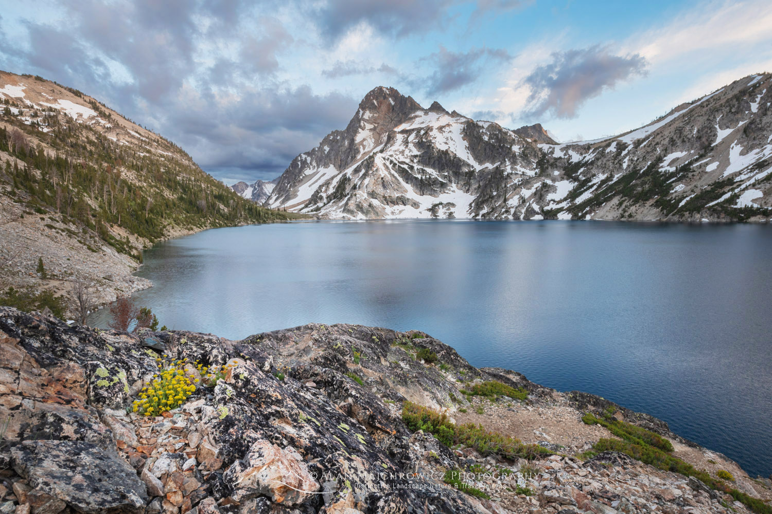 Sawtooth Lake and Mount Regan. Sawtooth Wilderness, Idaho #83530
