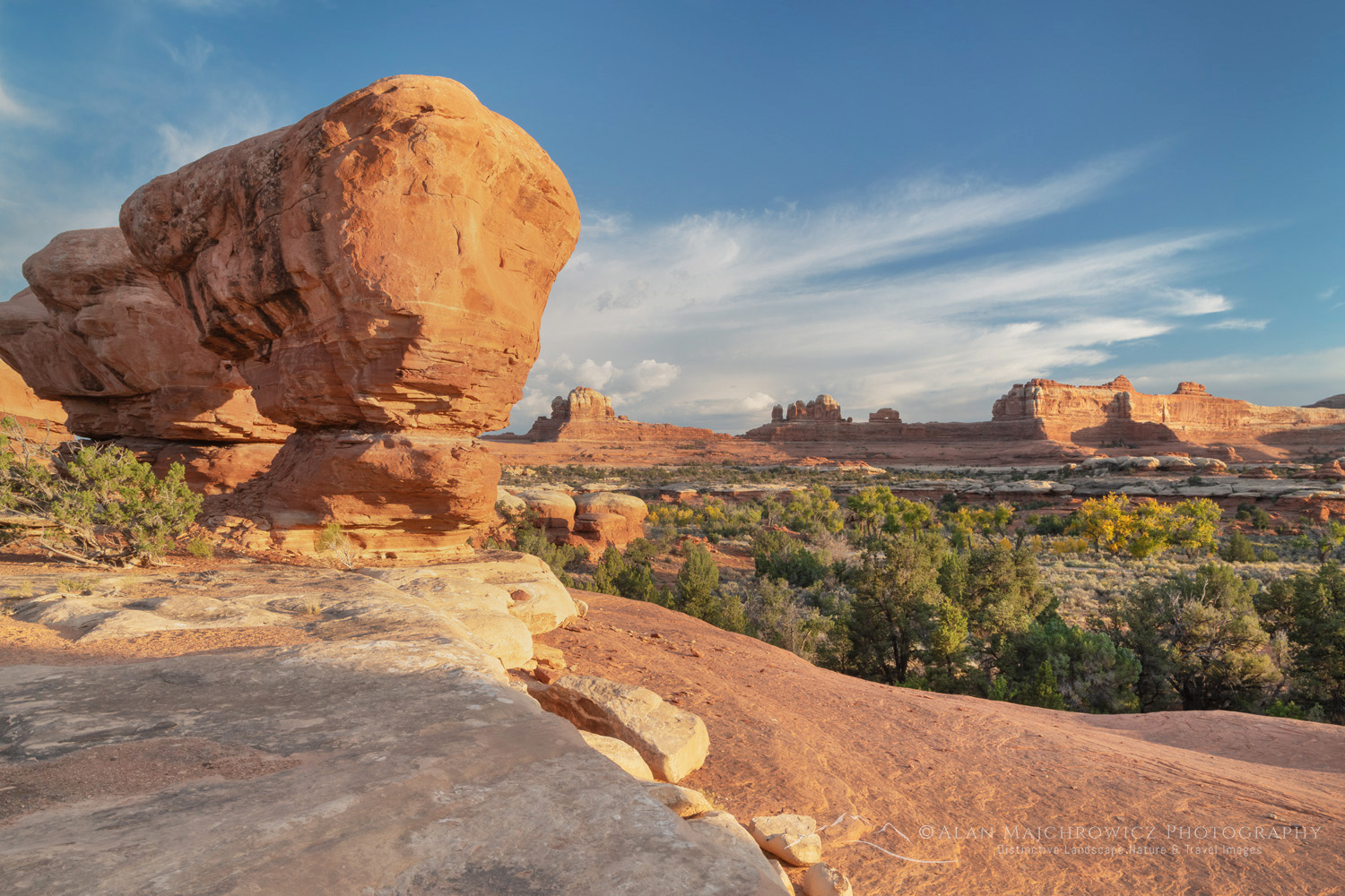 sunset at Wooden Shoe Arch Overlook, Needles District, Canyonlands National Park Utah #85334