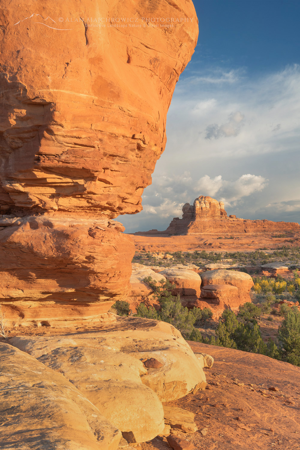 sunset at Wooden Shoe Arch Overlook, Needles District, Canyonlands National Park Utah #85336