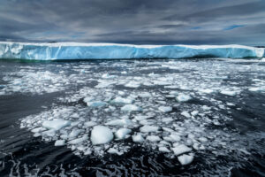 Tabular iceberg near Twillingate, Newfoundland and Labrador Canada #79805b