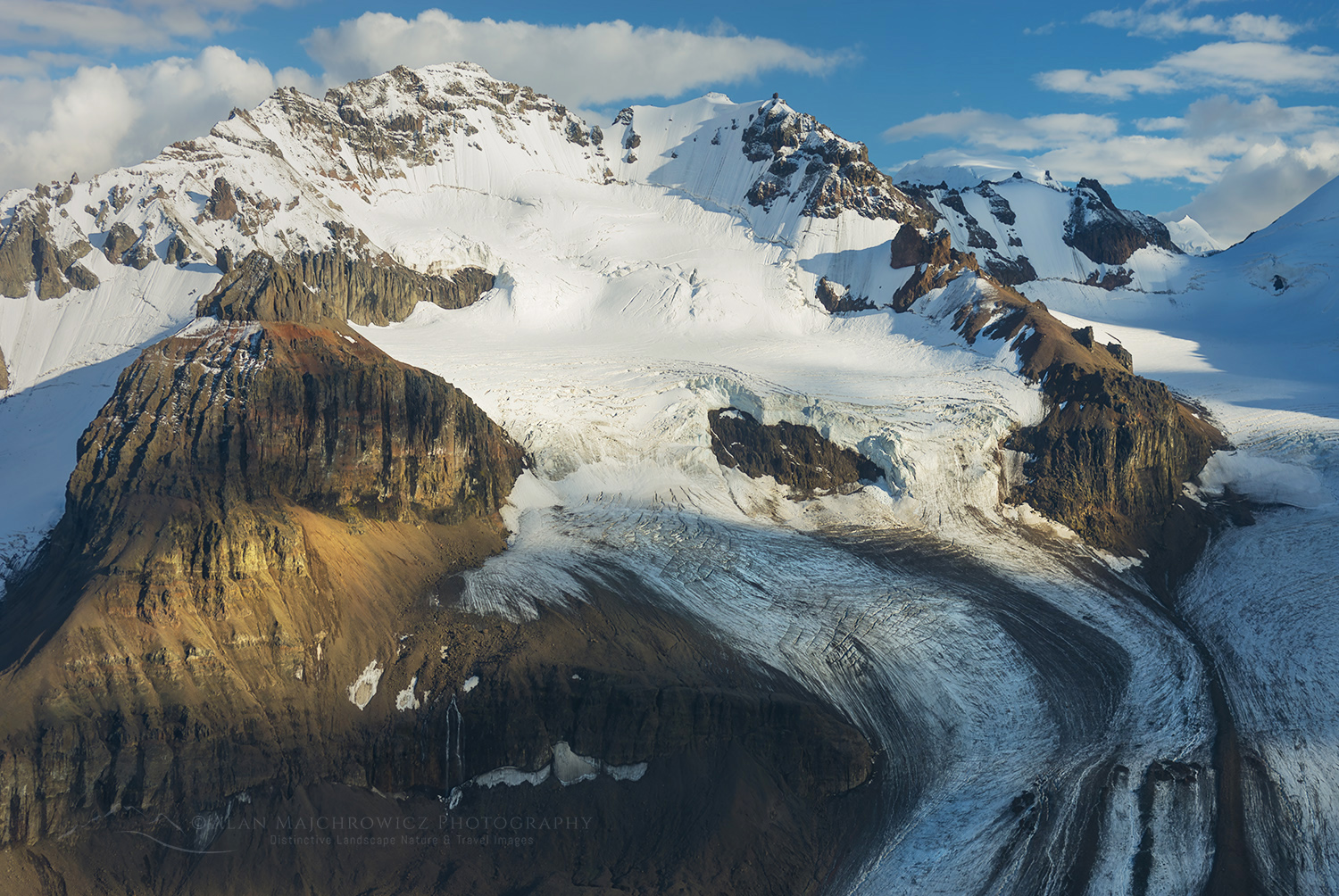 Aerial view of the Saint Elias Range, Wrangell-St. Elias National Park Alaska #14145
