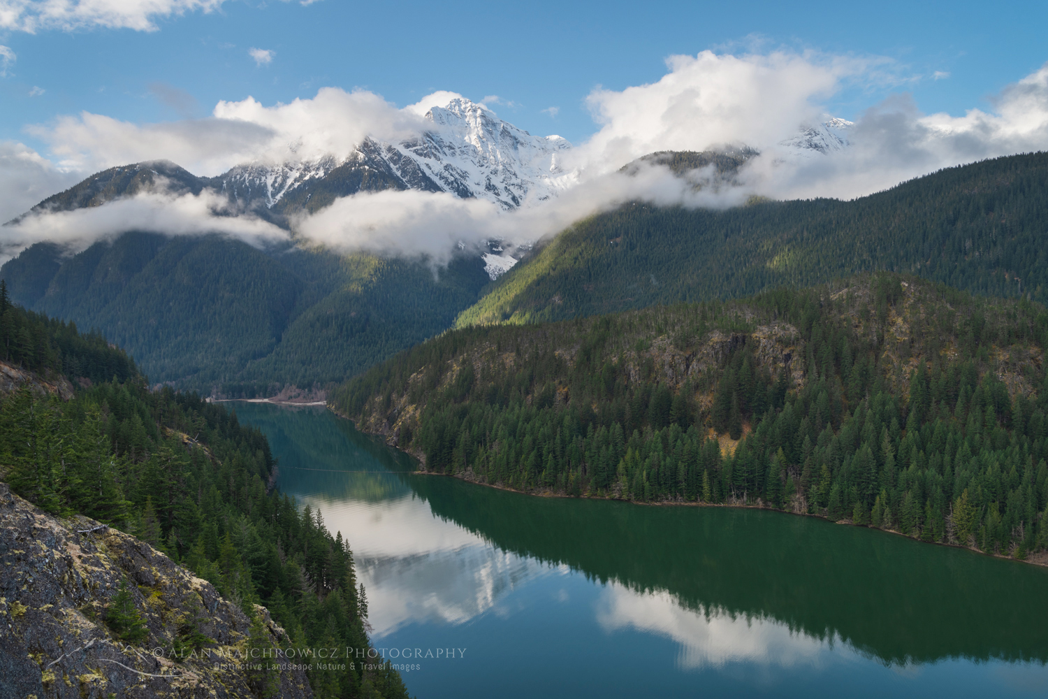Diablo Lake and Colonial Peak North Cascades National Park Washington #85492