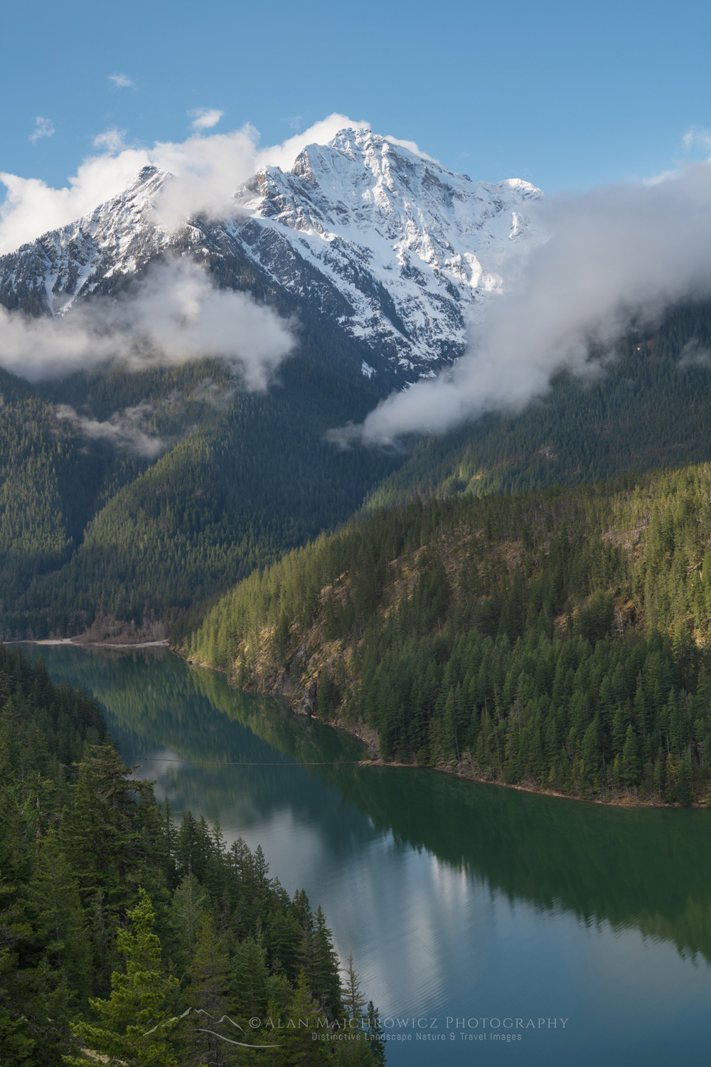 Diablo Lake and Colonial Peak North Cascades National Park Washington #85500