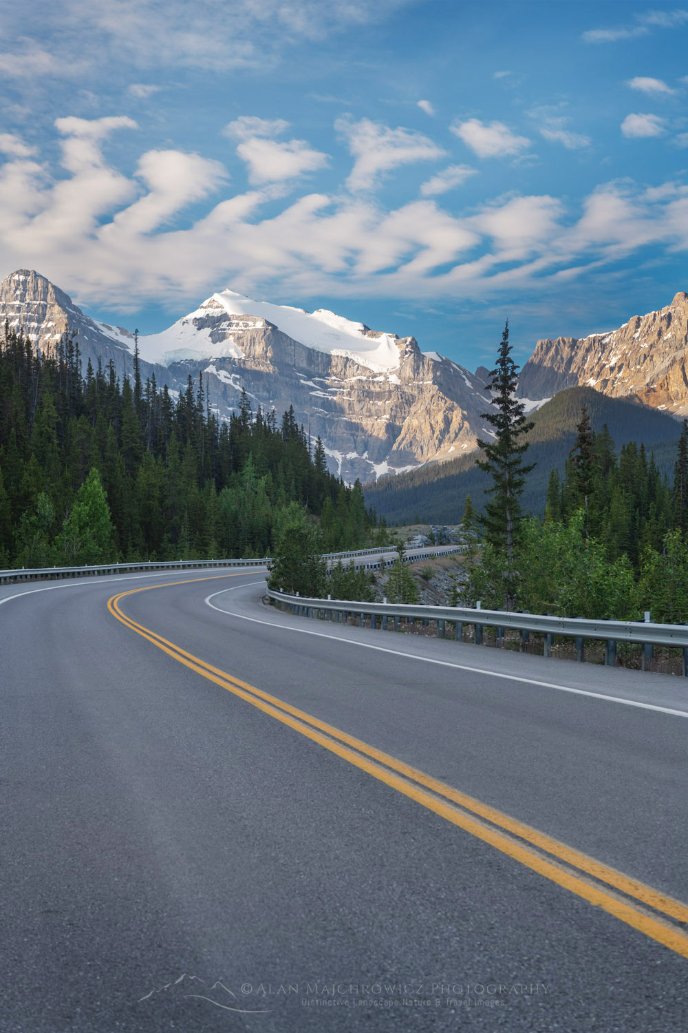 Icefields Parkway. Mount Cheprhen is in the distance, Banff National Park Alberta, Canada #86640