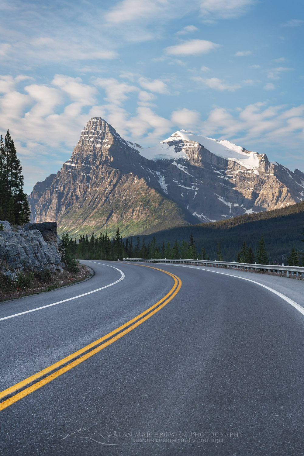 Icefields Parkway. Mount Cheprhen is in the distance, Banff National Park, Alberta, Canada #86647