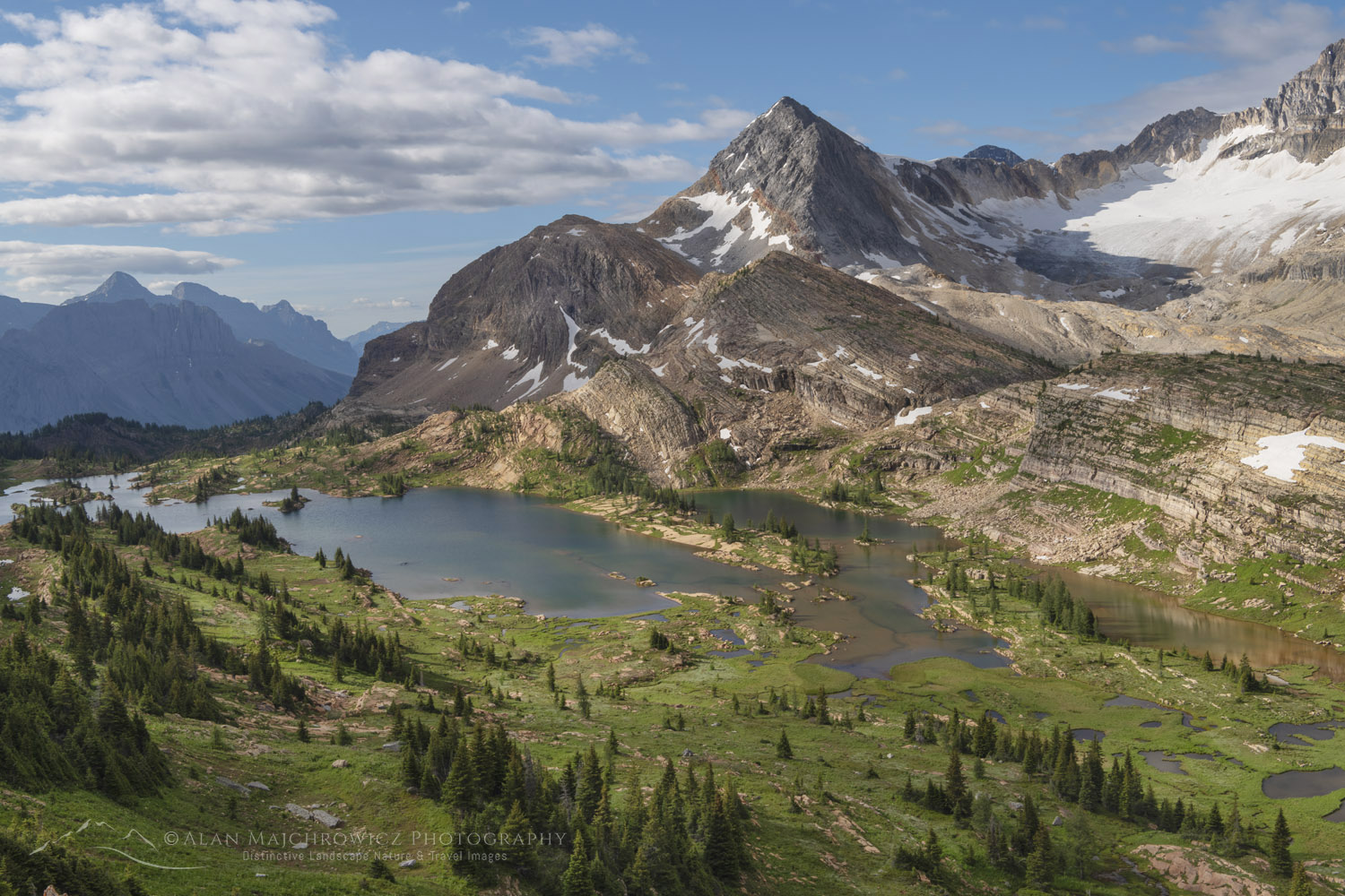Russel Peak and lower Limestone Lakes. Height of the Rockies Provincial Park British Columbia #86480