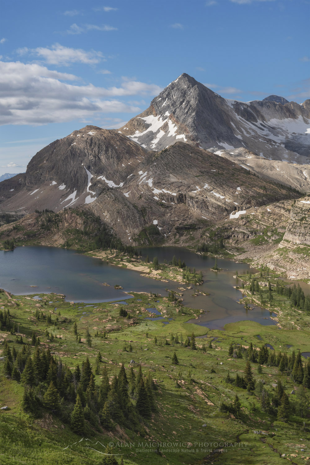 Russel Peak and lower Limestone Lakes. Height of the Rockies Provincial Park British Columbia #86482