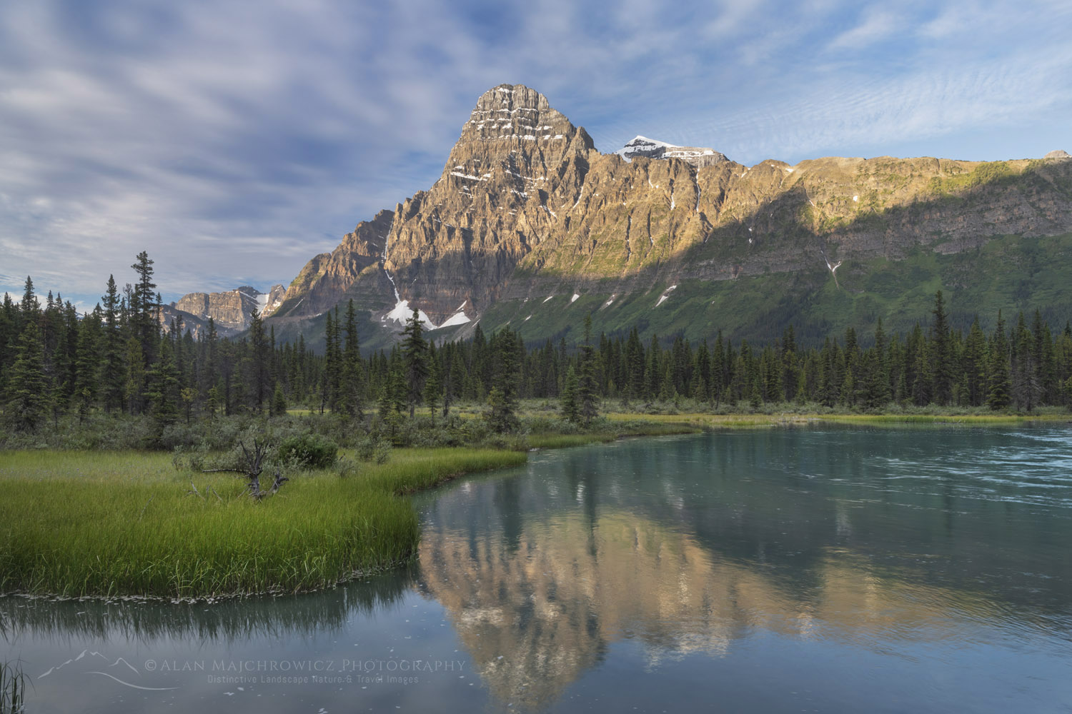 Mount Chephren and the Mistaya River Banff National Park Alberta Canada #86616