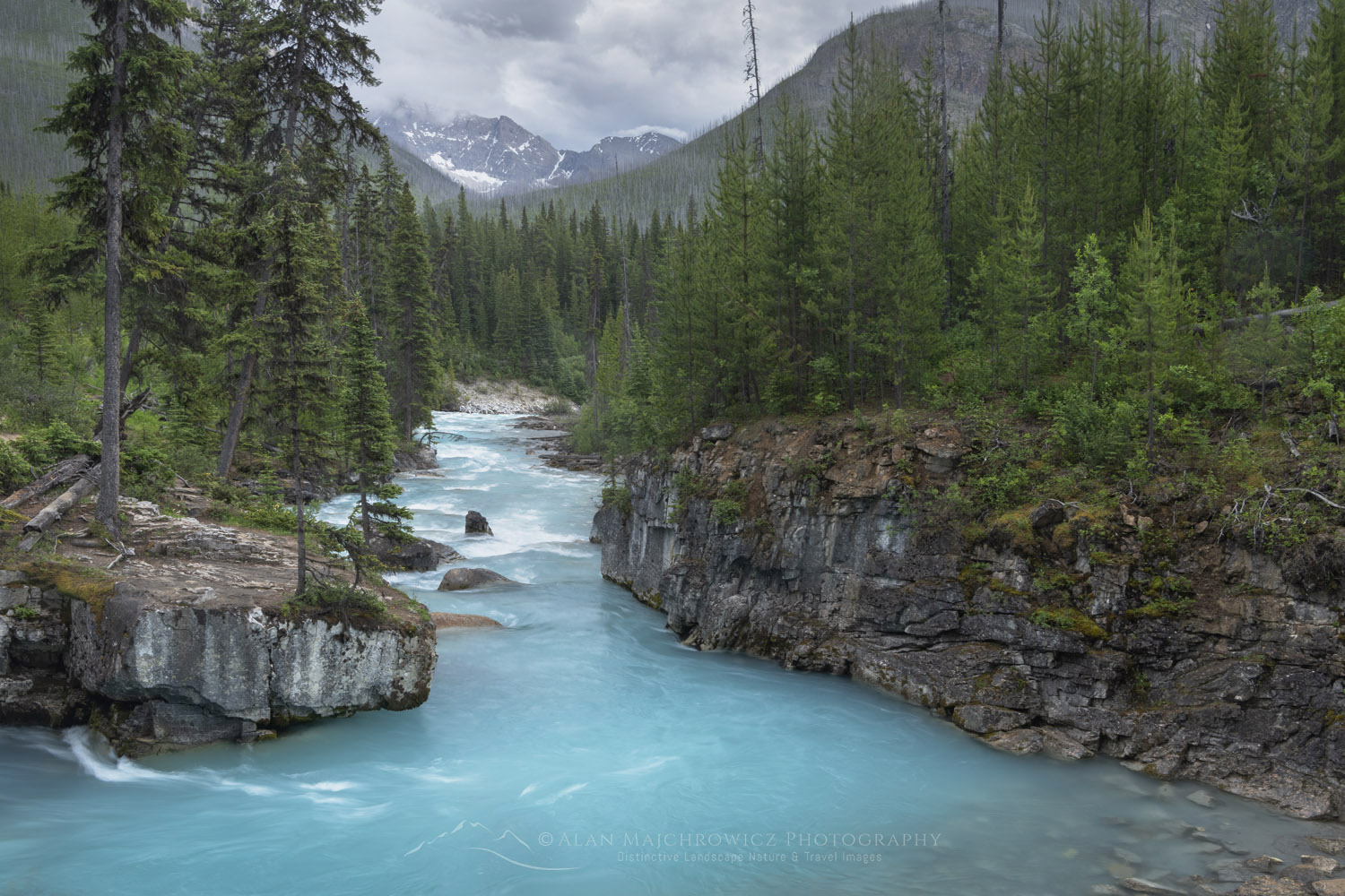 Vermilion Riverr at the exit of Marble Canyon. Kootenay Natioanl Park British Columbia #86335