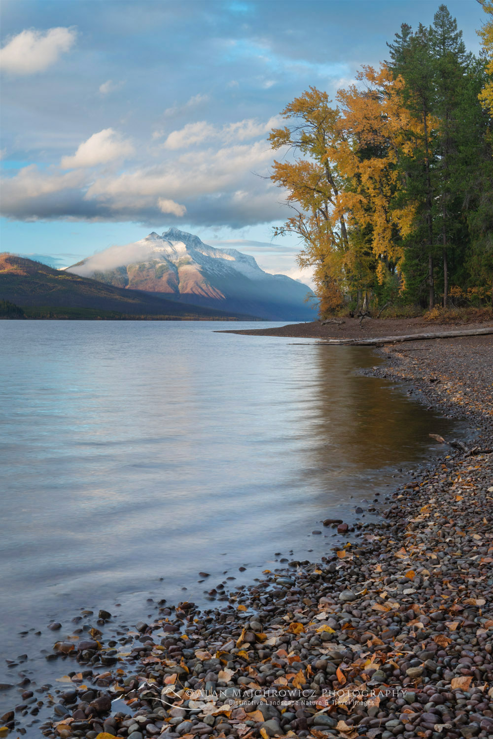 Autumn foliage along Lake McDonald. Glacier National Park, Montana