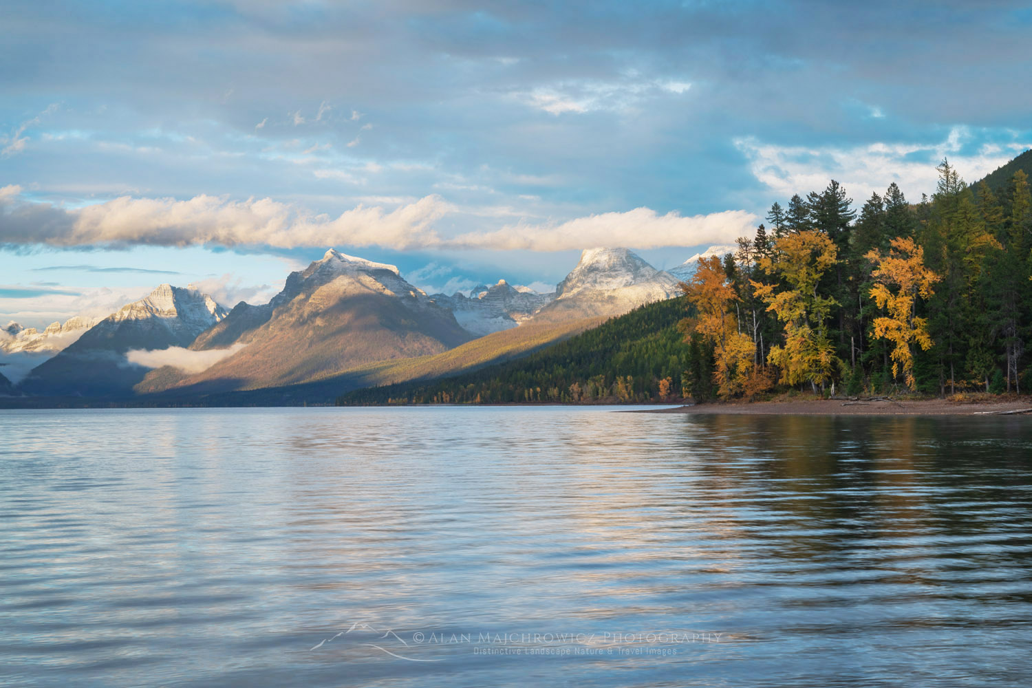 Autumn foliage along Lake McDonald. Glacier National Park, Montana