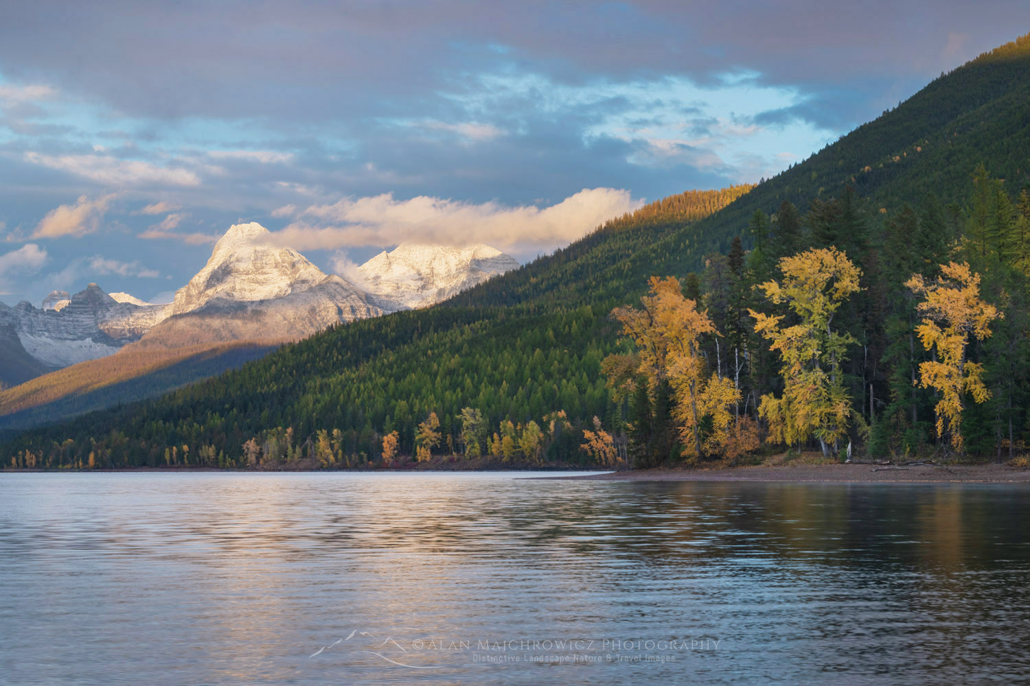 Autumn foliage along Lake McDonald. Glacier National Park, Montana