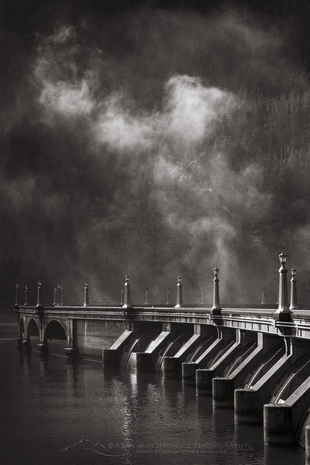Diablo Dam, North Cascades, Washington #85538bw