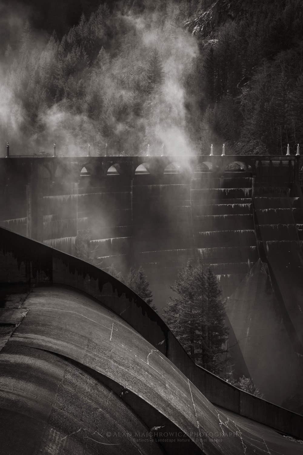 Diablo Dam, North Cascades, Washington #85544bw