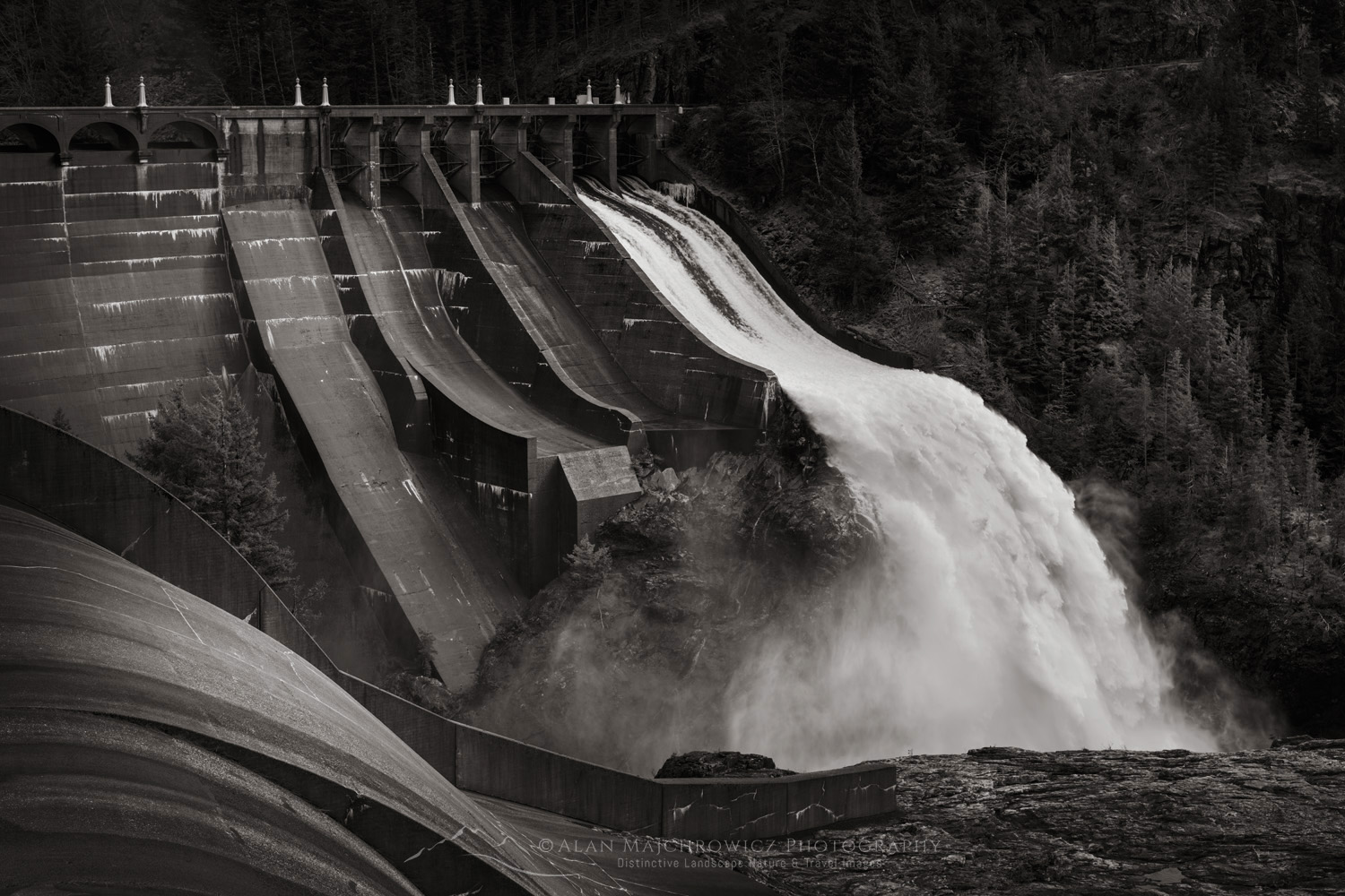 Diablo Dam, North Cascades, Washington #85546bw