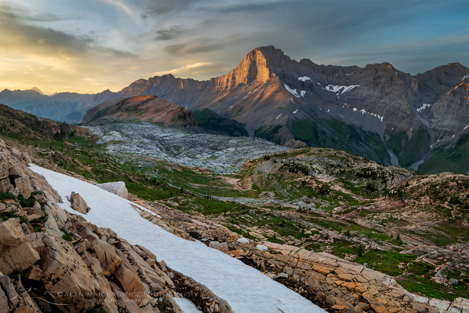 Mount Joffre seen from Limestone Lakes Basin in Height of the Rockies Provincial Park British Columbia #86453
