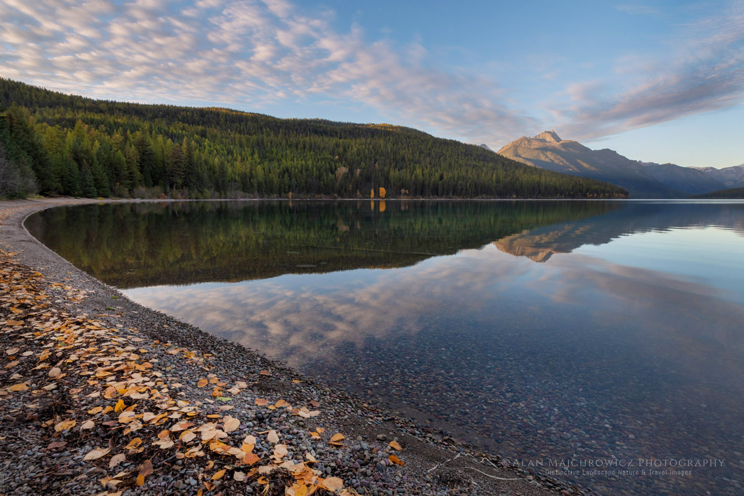Bowman Lake and Numa Peak, Glacier National Park, Montana #87418